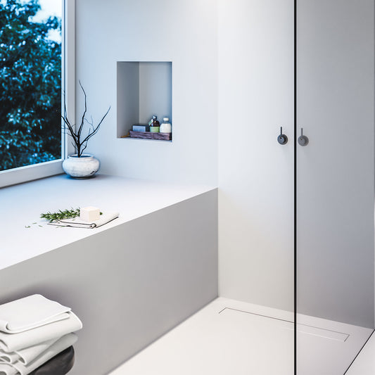 Niche � carreler 80x30 cm en polystyr�ne avec natte d'�tanch�it� pr�-mont�e