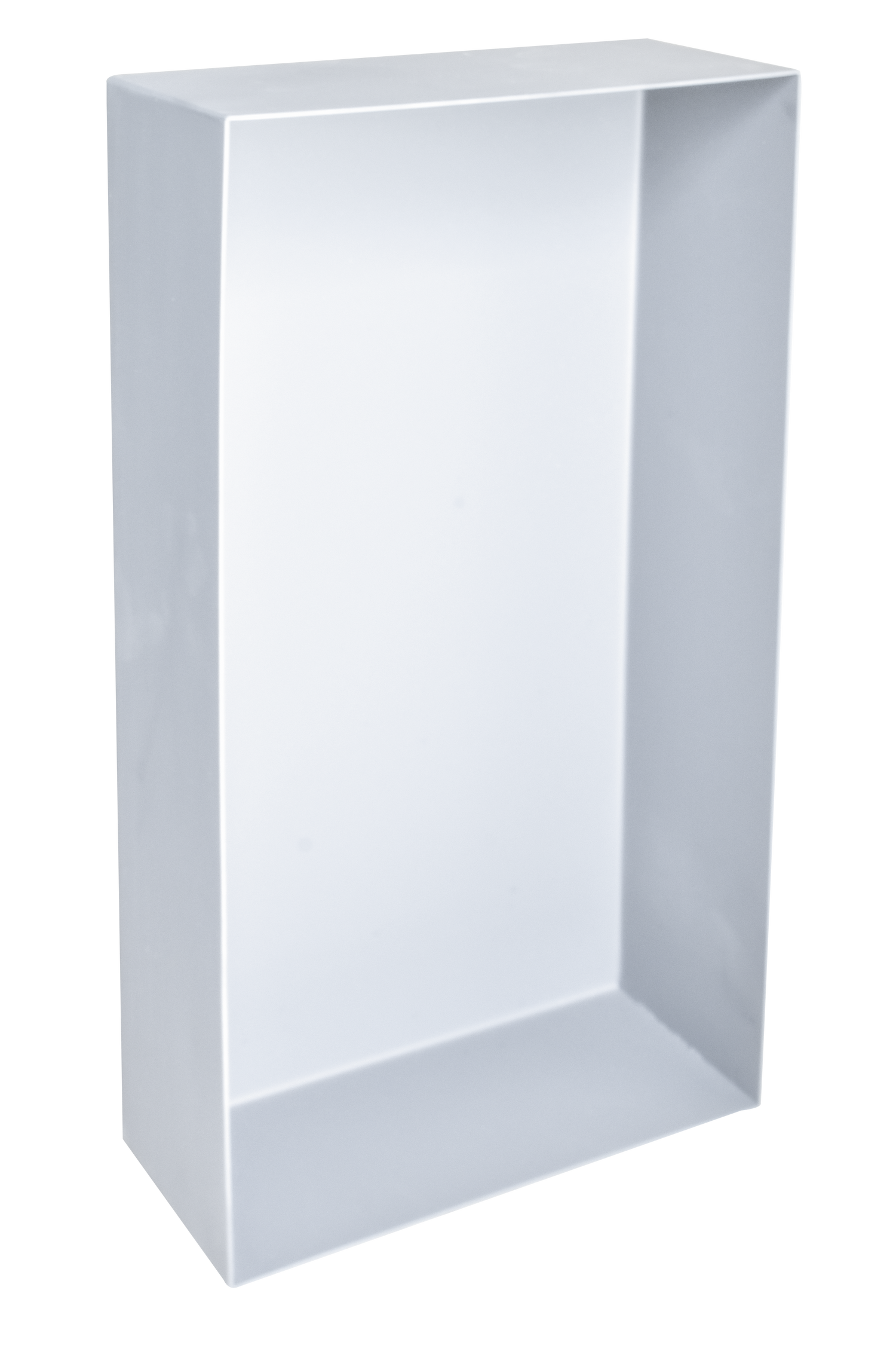 Niche semi-ecastrée 30x30 cm en acier inoxydable 9cm de profondeur