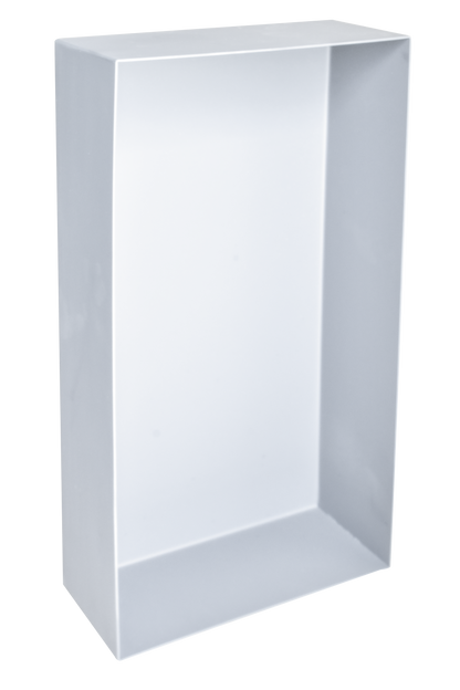 Niche semi-ecastrée 30x30 cm en acier inoxydable 9cm de profondeur