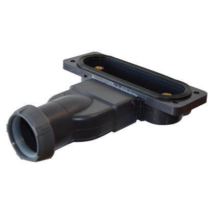 70×70 cm resin shower tray – offset drain grate