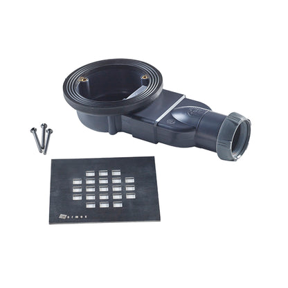 Receveur de douche en polystyrène extrudé étanche avec grille en inox