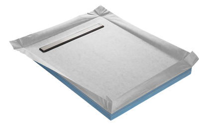Receveur de douche en polystyr�ne extrud� �tanche avec caniveau 70x7