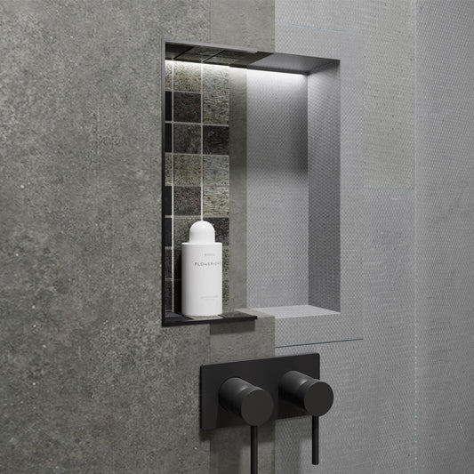 Niche � carreler 40x40 cm en polystyr�ne avec natte d'�tanch�it� pr�-mont�e