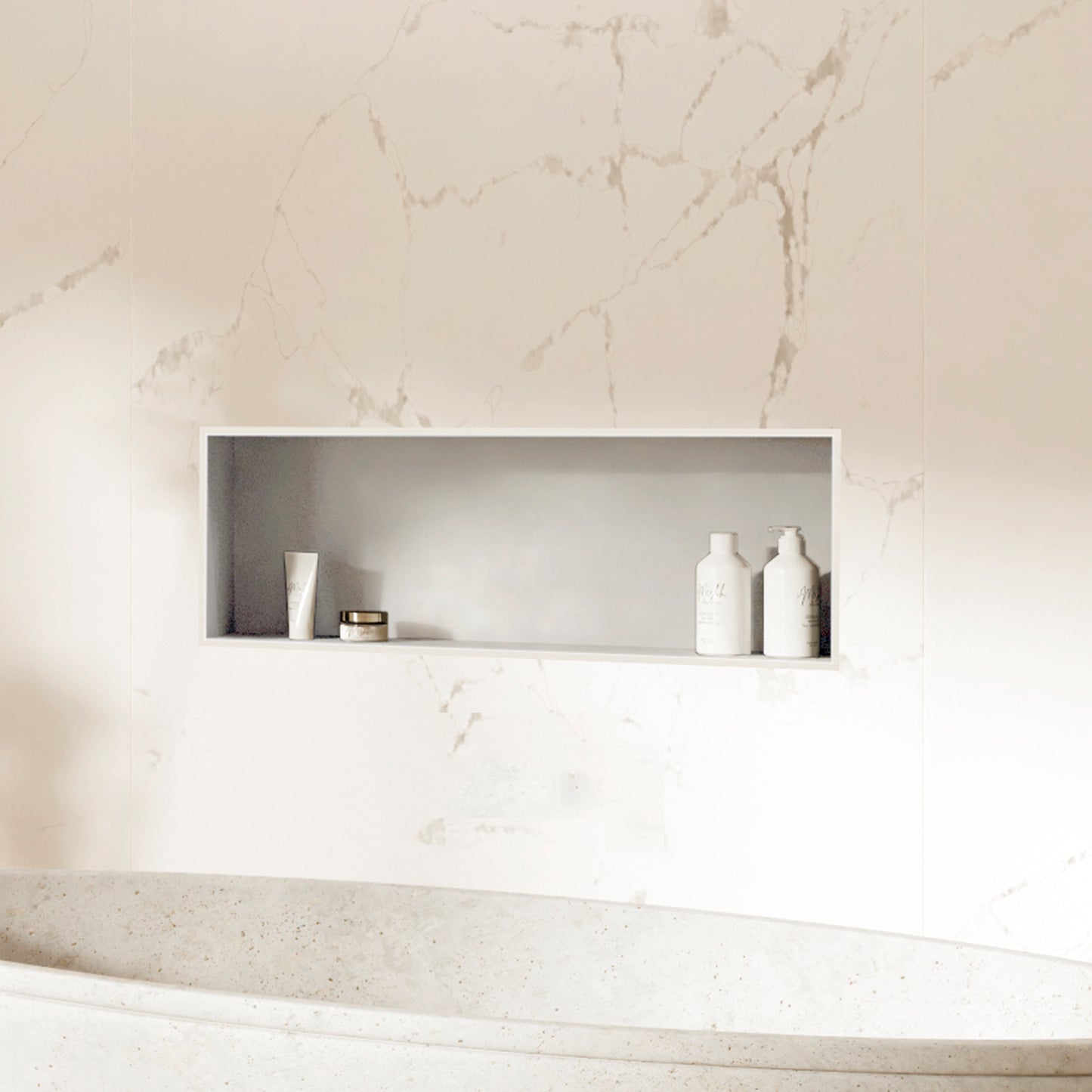 Niche Encastrable 40x20 cm en acier inoxydable 9cm de profondeur