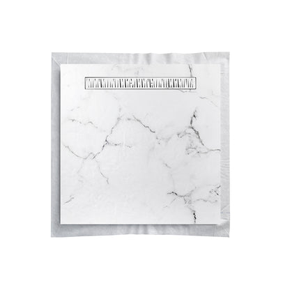 Natural stone shower tray 180×90 cm – off-center square grid