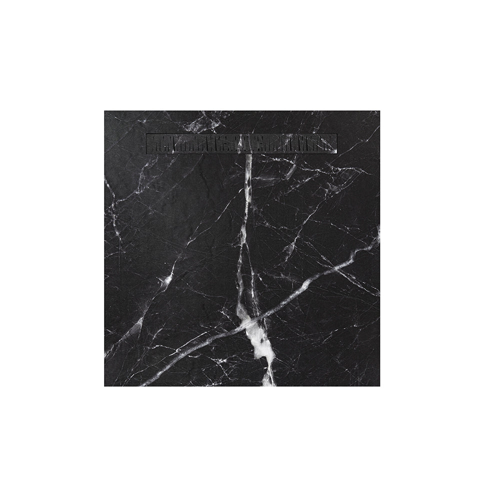 Natural stone shower tray 180×90 cm – off-center square grid