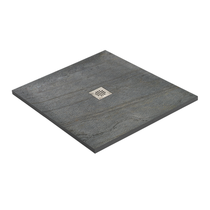 Receveur de douche pierre naturelle – 70×70 cm - Ardoise claire