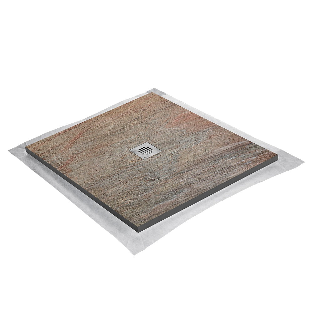 Receveur de douche pierre naturelle – 80×80 cm - Cuivre