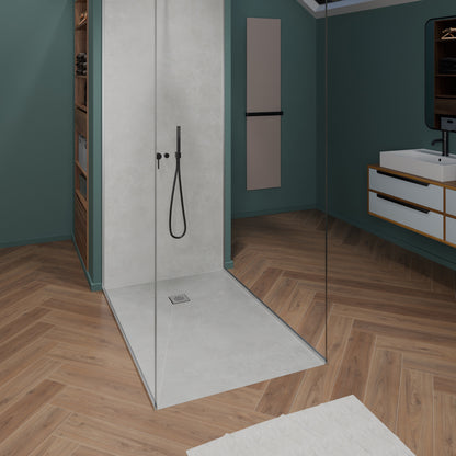 Receveur de douche à carreler Extra plat avec natte d'étanchéité pré-montée