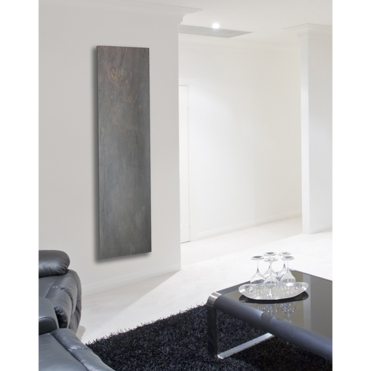 Radiateur s�che-serviettes mural en Pierre naturelle Lauze programmable avec t�l�commande