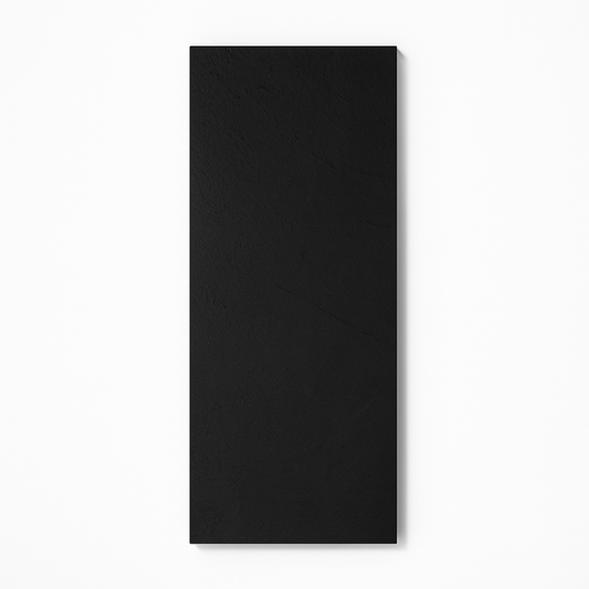 Black slate-effect resin wall-mounted electric heater with 5 programmable modes