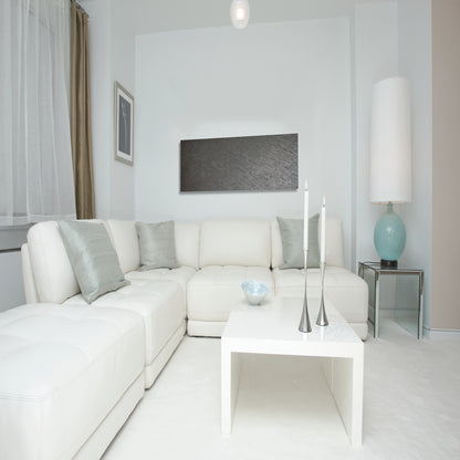 Radiateur sèche-serviettes mural en pierre naturelle Roche de mer programmable avec télécommande