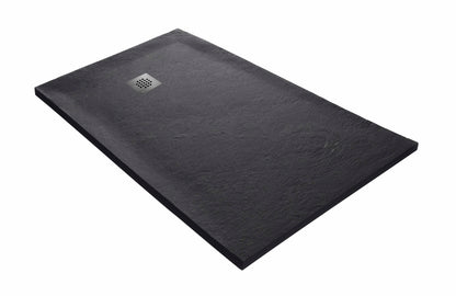 Natural stone shower tray 140×90 cm – (offset drain)