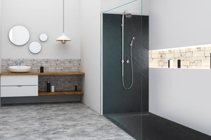 Receveur de douche pierre naturelle – 70×70 cm - Graphite noir