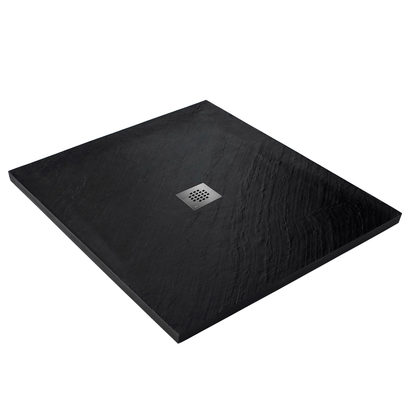 Kit bac � douche 100x100 avec panneau mural en pierre naturelle