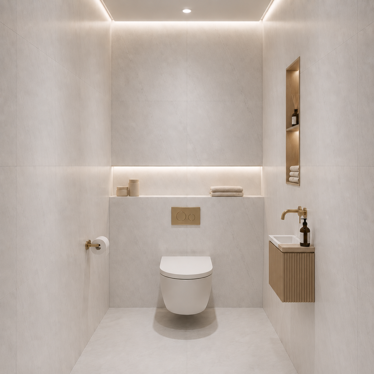 Pack de 3 panneaux muraux de salle de bain 60x90 marbre blanc