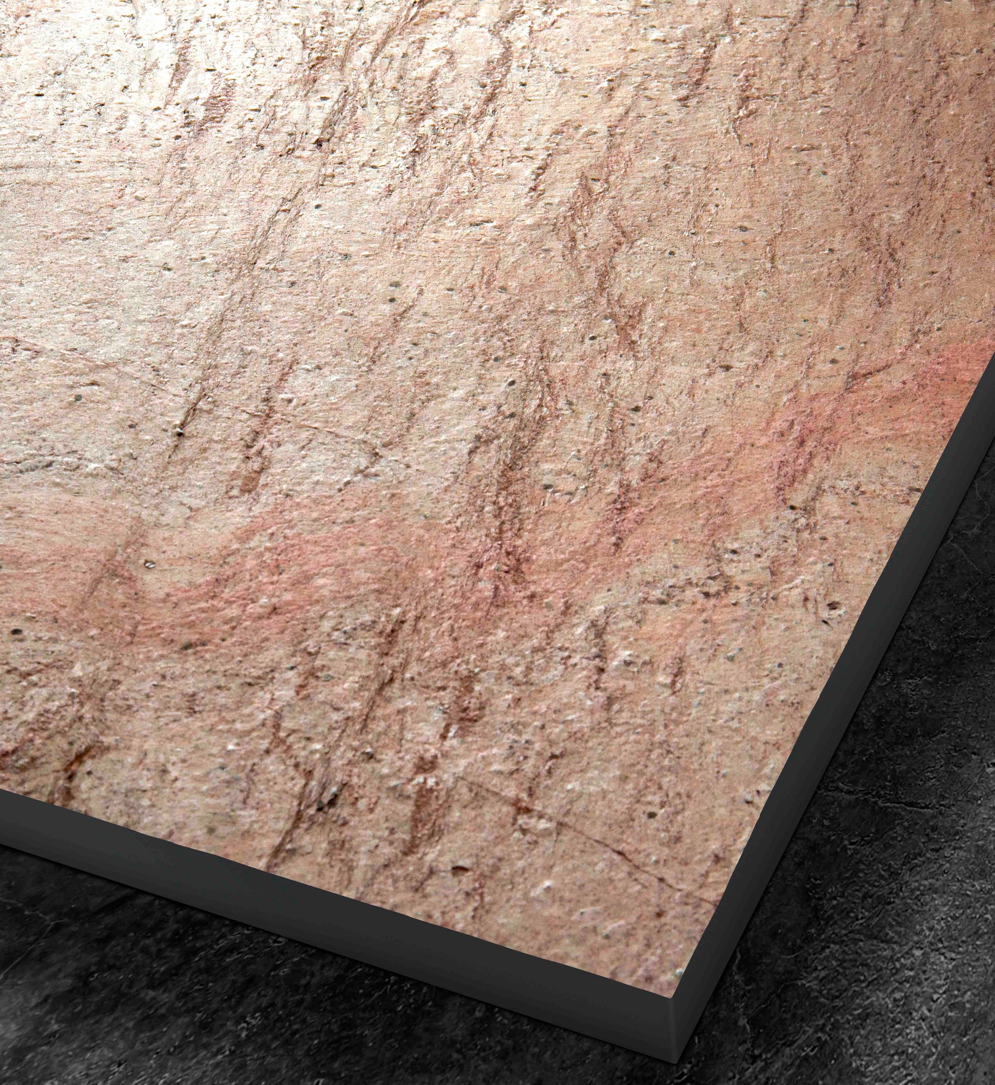 Receveur de douche pierre naturelle – 100×80 cm (grille excentrée) - Cuivre