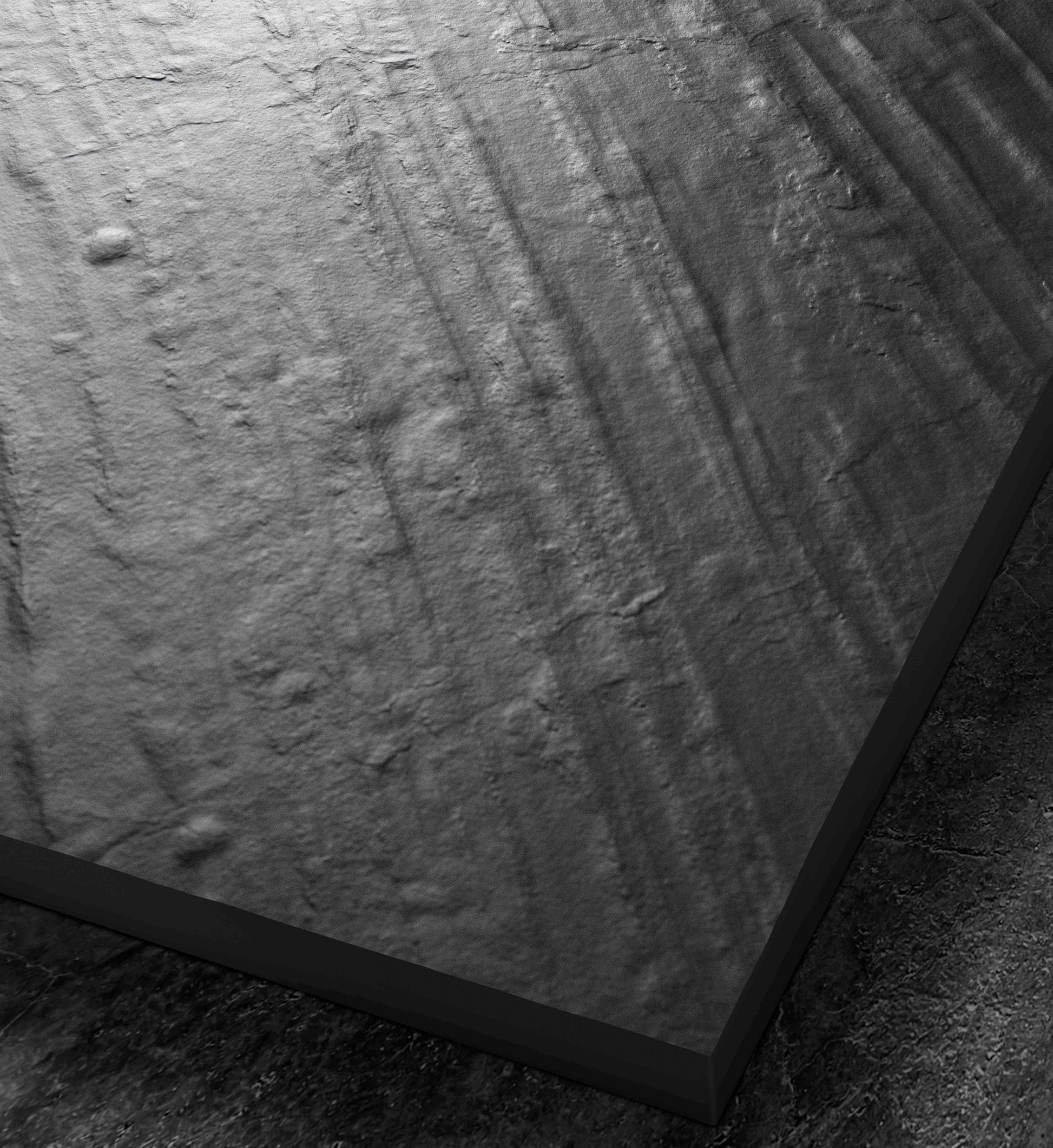 Receveur de douche pierre naturelle – 80×80 cm - Graphite noir