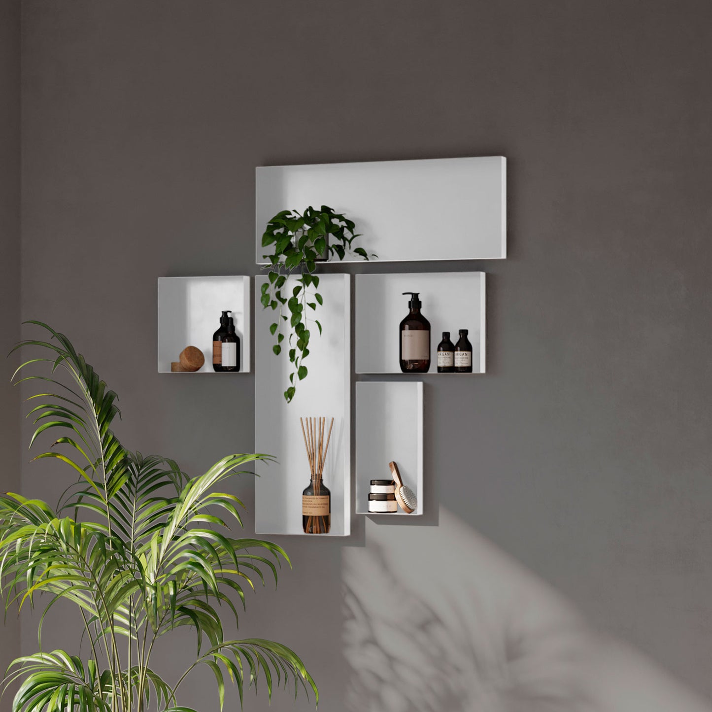 Niche semi-ecastrée 30x30 cm en acier inoxydable 9cm de profondeur