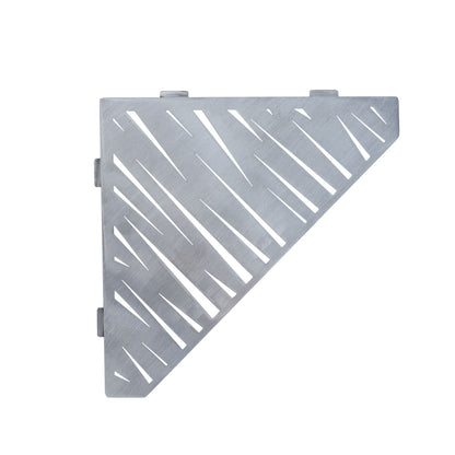 �tag�re de coin de douche pentagonale en inox fixation sans percer