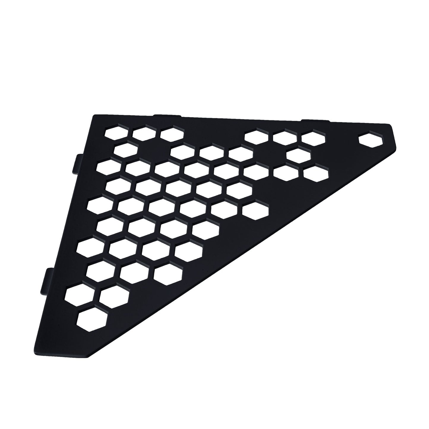�tag�re de coin de douche pentagonale en inox fixation sans percer