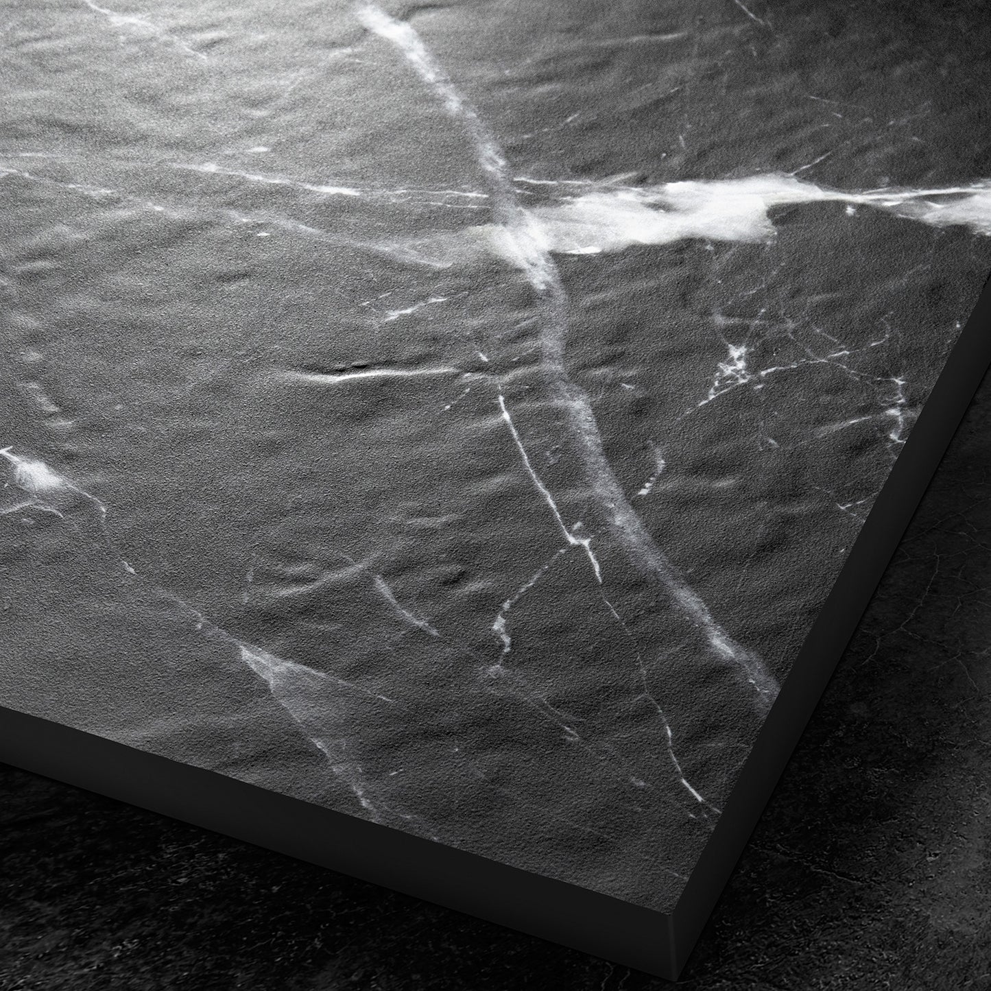 Natural stone shower tray 180×90 cm – off-center square grid