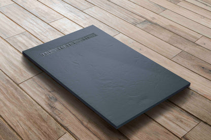 70×70 cm resin shower tray – offset drain grate